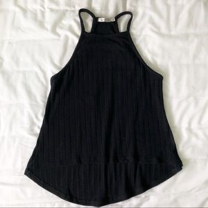 Black halter tank top